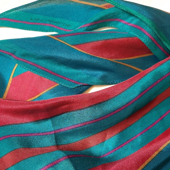 Vintage Liz Claiborne silk scarf - Picture 2 of 3